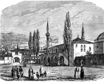 Mosque in the palace of the Tatars Khane to Baktschisarai in the Crimea  /  Moschee im Palast der Tataren Khane zu Baktschisarai in der Krim