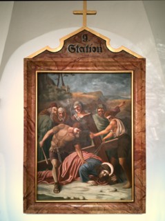 Stations of the Cross by an unknown artist in the handling of the Catholic pilgrimage church to the Holy Trinity in Kappl