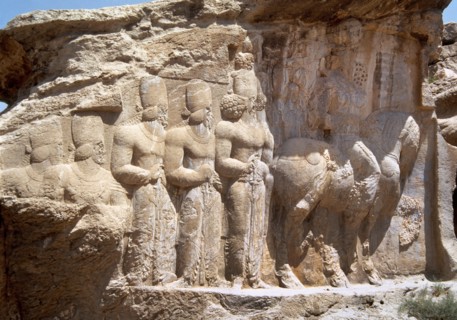 Sasanians, Relief of Shapur's Parade