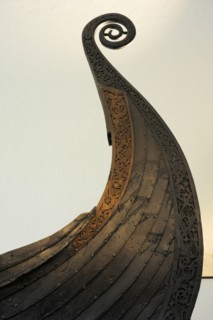 Oseberg Ship, Made in oak wood