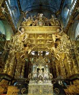 Main altar of the Cathedral of Santiago de Compostela