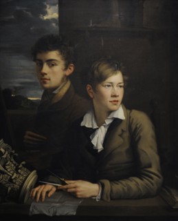 Self-portrait with Johann Peter Weyer