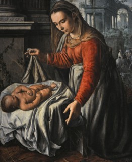 Madonna and Child, ca.1563, by Huybrecht Beuckeleer