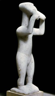 Double Flute Player. Cycladic statuette