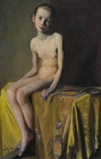 Nude of a girl, early 20th century, by Boleslaw Bujko