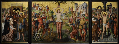Altarpiece of Saint Sebastian, 1493-1494, by Master of the Holy Family