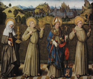 Saint Clare, Saint Bernard, Saint Bonaventure and Saint Francis
