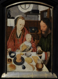 The Holy Family at Table, 1495-1500, by Jacob Jansz