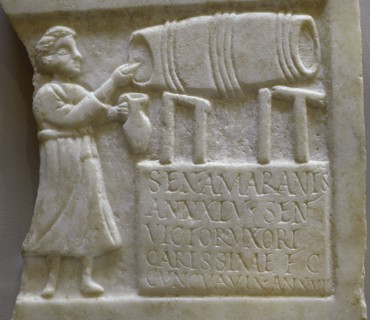 Funerary stele of Sentia Amarantis. Marble
