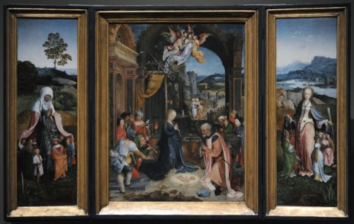 Triptych with Adoration of the Shepherds