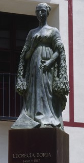 Statue of Lucrezia Borgia.