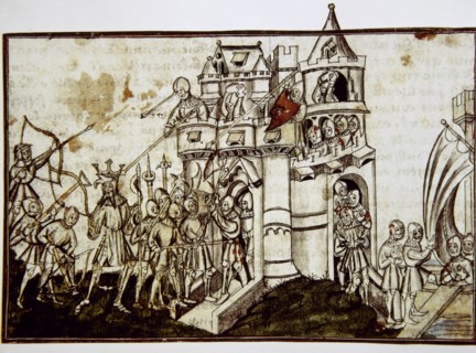 Siege of a castle.