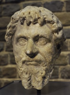 Bust of Roman Emperor Septimius Severus.