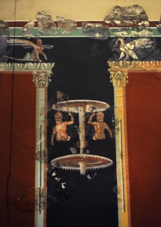 Mural painting depicting a bacchic scene.