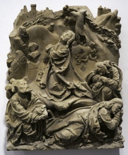 Christ on the Mount of Olives from the sacrament house of Cologne Cathedral.