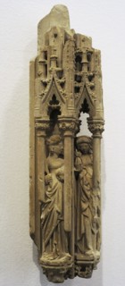 Fragment of a Tabernacle. Saints Agnes and Dorothea.