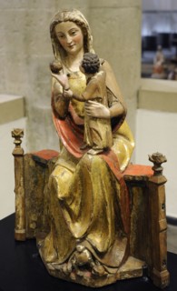 Madonna on the wide throne.
