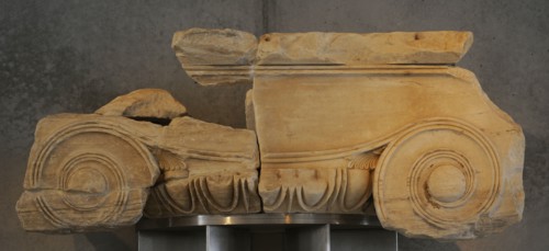 Propylaia. Ionic column capital.