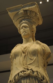 The Caryatid Porch of the Erechtheion.