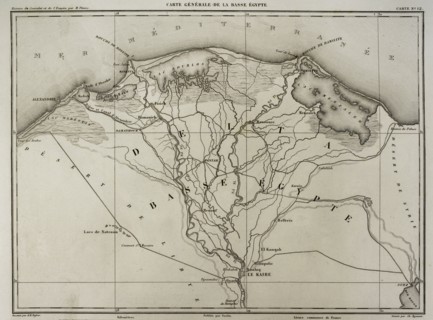 Napoleonic map of Lower Egypt.