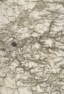 Napoleonic map. Eastern France.