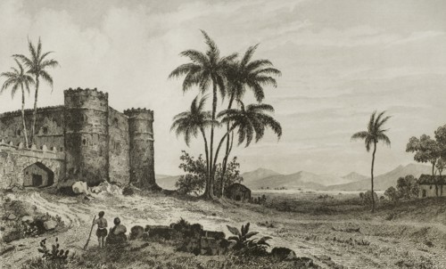 Castle of the Sultan of Aden in Lahej.
