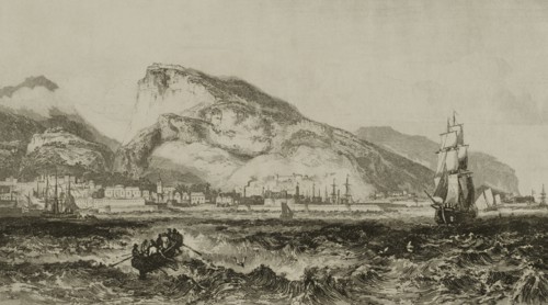 Island of France. Panoramic view of Port-Louis.