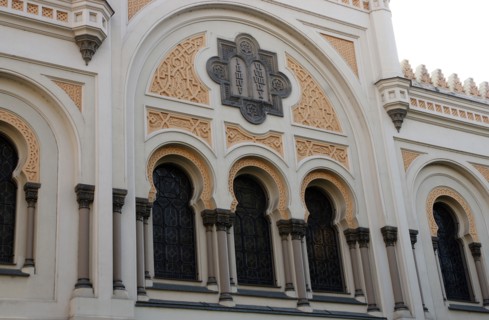 Spanish Synagogue, built in Moorish Revival style.
