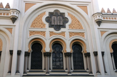 Spanish Synagogue, built in Moorish Revival style.