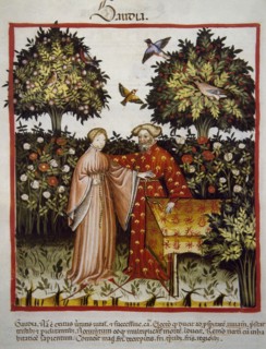 Noble couple in the countryside.