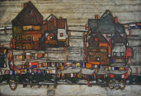Houses and Colorful Laundry.