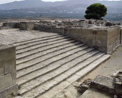 Grand Staircase of Minoan Palace of Phaistos.