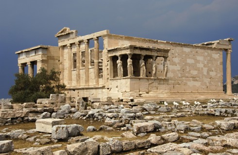 General view of the Kariatides.