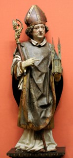 Sculpture of Saint Wolfgang, attributed to Hans Harder