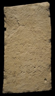 Tombstone with inscription