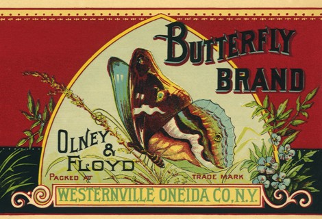 Butterfly Brand Label