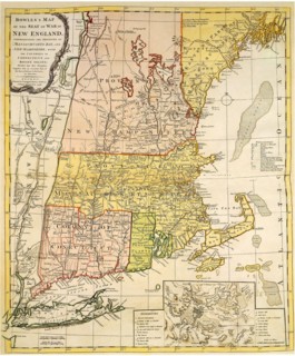 Map of New England 1776