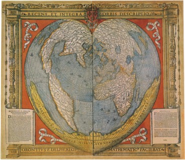 Cordiform World Map, 1536