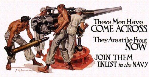 These Men Have Come Across. They are at the Front Now.