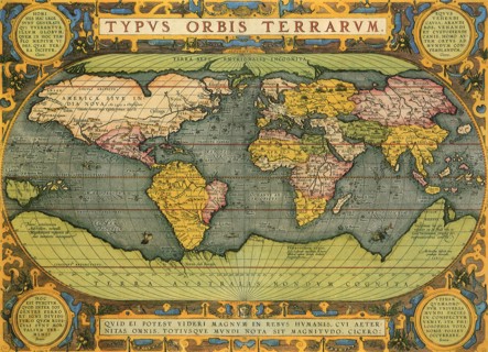 Oval World Map