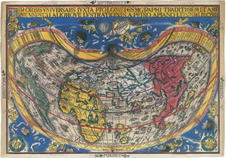 Bulb-Shaped World Map 1520