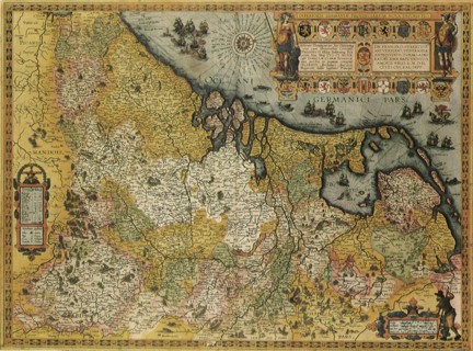 Belgium and Holland Map 1606