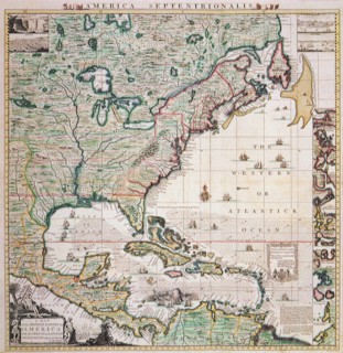 Map of Early America 1733