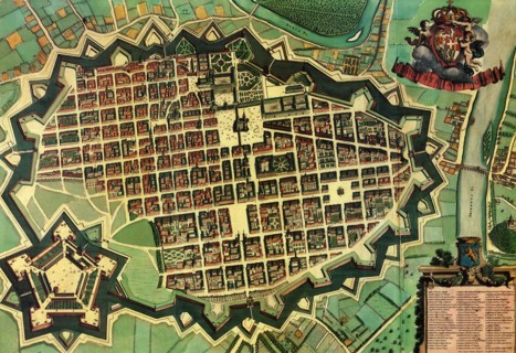 Italian Town with Citadel 1663