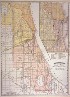 Chicago Railway Map 1887