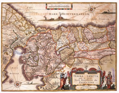 Map of the Holy Land and Routes 1662