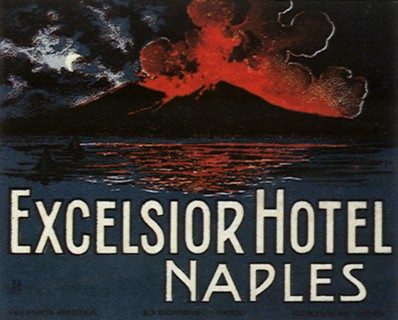 Luggage Label from Naples, Italy