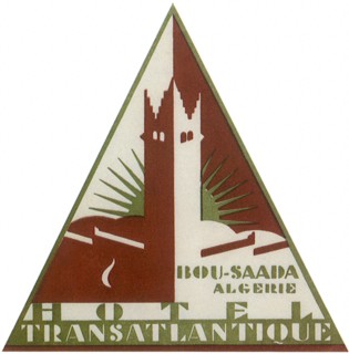 Triangular Luggage Label from Algeria