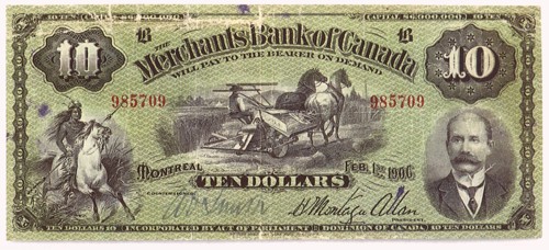 Ten Canadian Dollars