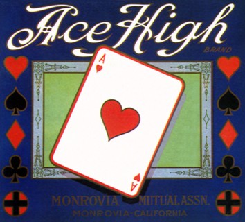 Ace Card Fruit Label
